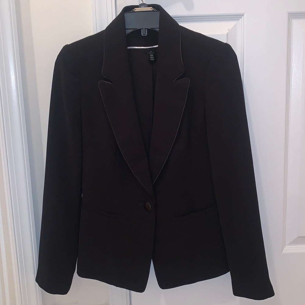 WhiteHouse blackmarket fitted black blazer size 0